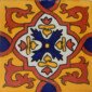Granada II Mexican Ceramic Talavera Decorative Tile