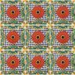 Flor de Pascua Mexican Decorative Folk Art Tile