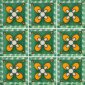 Green mono Mexican Ceramic Handmade Tile