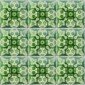 Mexican Ceramic Day Of The Dead Green Decorative Tile