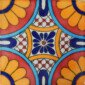 Tabuada II Mexican Decorative Talavera Handmade Tile