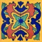 Azalea Mexican Ceramic Folk Art Talavera Tile