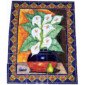 Mexican Talavera Mosaic Mural Tile Handmade Folk Art Calla Lily Backsplash