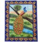 Mexican Talavera Mosaic Mural Tile Handmade Folk Art Peacock Backsplash