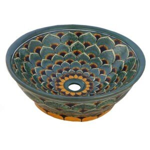 Pavo Verde Mexican Vessel sink Bathroom wash basin