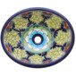 Baja Mexican Bathroom Ceramic Oval Talavera Sink