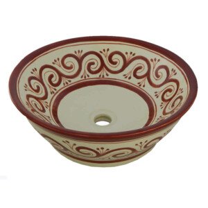 Grecas Mexican Vessel Sink Bathroom Wash Basin