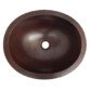 Dark Oval Mexican Copper Bathroom Sink