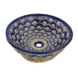 Pavo Denim Mexican Vassel Sink Bathroom Wash Basin