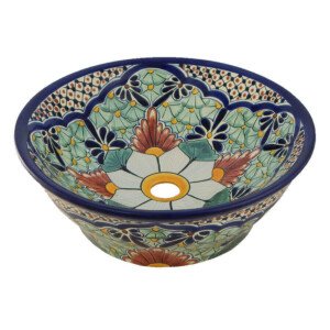 Portugues Mexican Vessel Sink Bathroom Wash Basin
