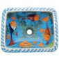 Rosarito Fish Mexican Bathroom Ceramic Rectangle