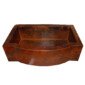 Apron Front Farmhouse Kitchen Single Bowl Mexican Hand Hammered Copper Sink