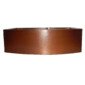 Rounded Apron-Front Farmhouse Kitchen Double Bowl Mexican Copper Sink 60/40