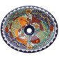 Fish Conzumel Bathroom Ceramic Oval Talavera Sink