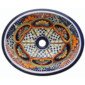 Fresno Bathroom Ceramic Oval Talavera Sink