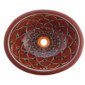 Pavo Terracota Bathroom Ceramic Oval Talavera Sink