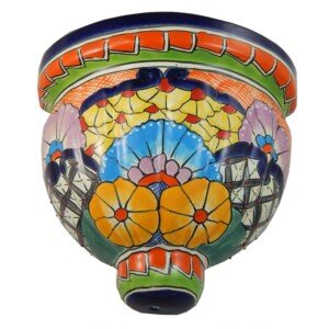 Mexican Talavera Ceramic Wall Planter 05