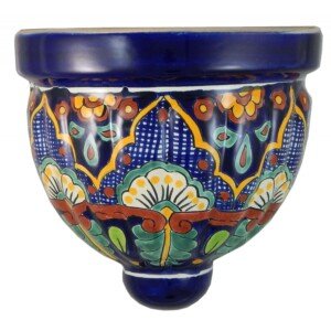 Mexican Talavera Ceramic Wall Planter 06
