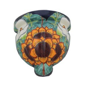 Mexican Talavera Ceramic Wall Planter 09