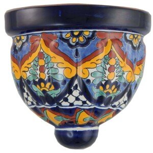 Mexican Talavera Ceramic Wall Planter 21