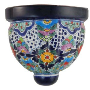 Mexican Talavera Ceramic Wall Planter 24