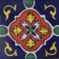Dolores Blue Mexican Talavera Tile