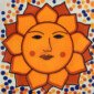Sol Confetti Mexican Ceramic Handmade Folk Art Tiles