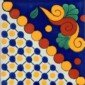 Maya Blue Mexican Ceramic Handmade Folk Art Tiles