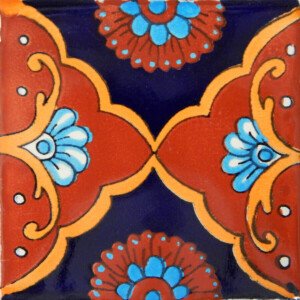 Tapalpa Terracotta Mexican Ceramic Handmade Folk Art Tiles