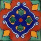 Noche Buena Mexican Ceramic Talavera Tile