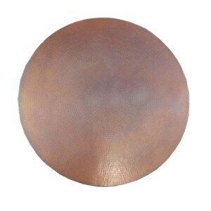 Mexican Round Copper Table Top, Hand Hammered, Cafe Patina 48"
