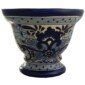 Mexican Ceramic Flower Footed Planter Folk Art Pottery Handmade Talavera 08