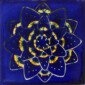 Pavo Espiral Azul Mexican Ceramic Tile