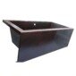 Mexican Copper Bathtub Rectangular Apron Hand-Hammered Soaking Tub, 60